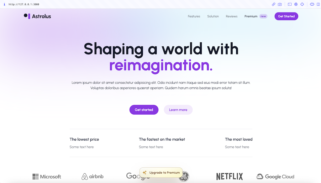 Astrolus getting started