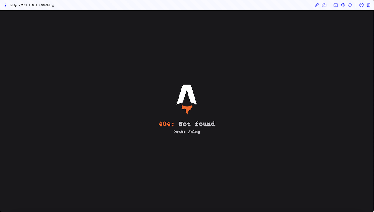 Blog page does not exist