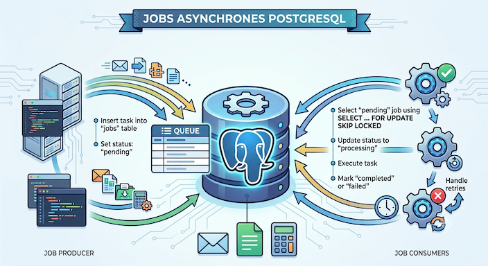 Gérer des jobs asynchrones avec PostgreSQL